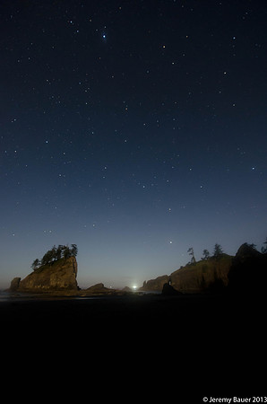 night sky second beach